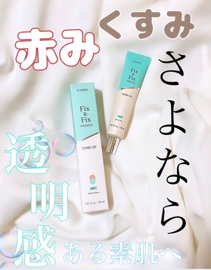 フィックス&フィックス トーンアッププライマー ミント/ETUDE/化粧下地の画像