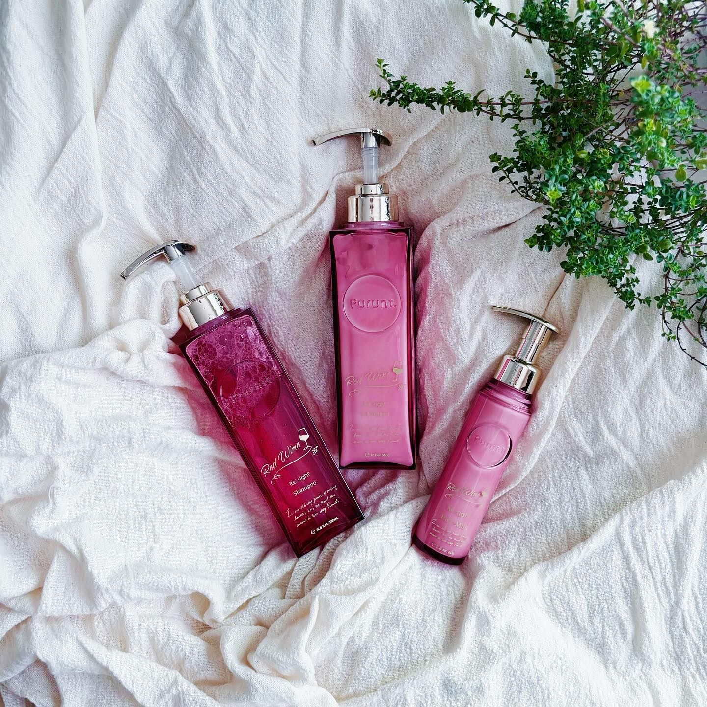 プルント　リライト美容液ヘアミルク　レッドワイン/Purunt./ヘアミルクを使ったクチコミ（1枚目）