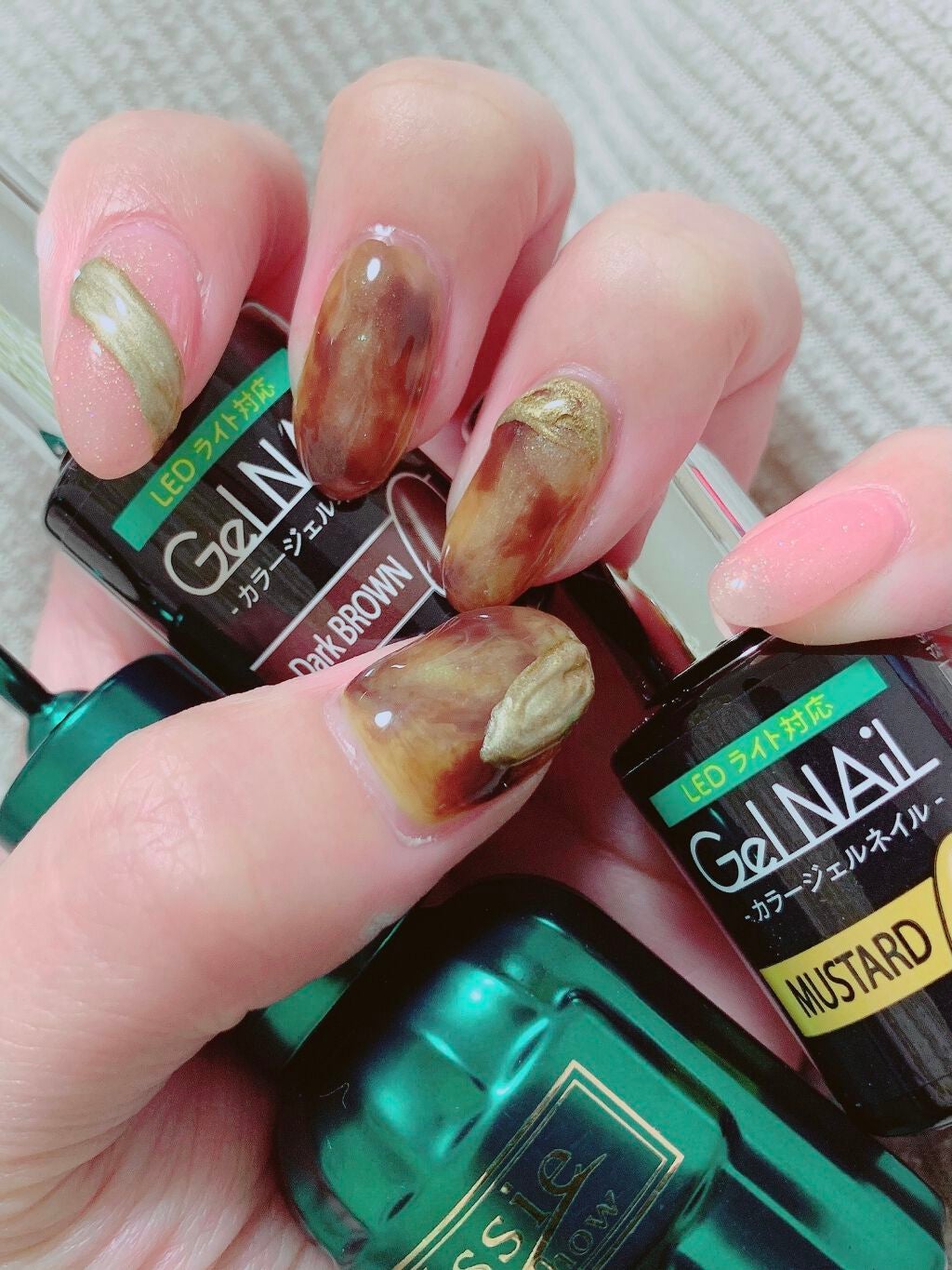 ジェルネイル(ライト対応)/セリア/ジェルネイルを使ったクチコミ(1枚目)