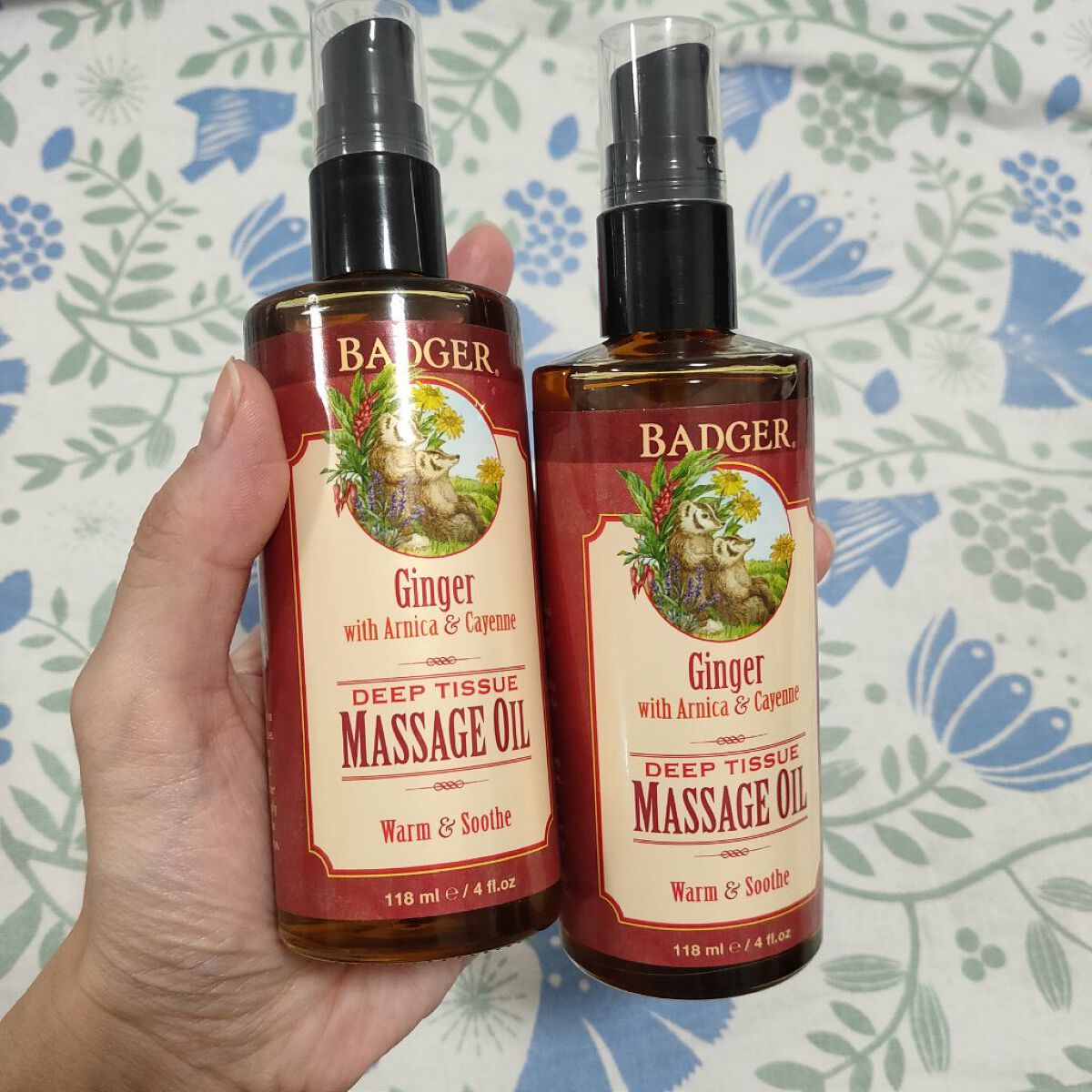 Deep Tissue Massage Oil, Ginger with Arnica & Cayenne/Badger(バジャー)/ボディオイルを使ったクチコミ（1枚目）