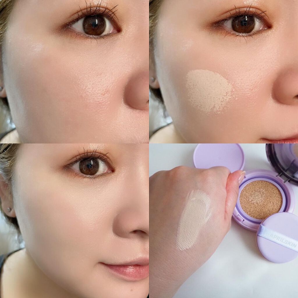 ウルトラスリムクッション＋レフィルセット/APRILSKIN/クッションファンデーションを使ったクチコミ（3枚目）