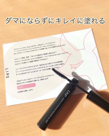 パーフェクトエクステンション マスカラ for カール/D-UP/マスカラを使ったクチコミ(1枚目)