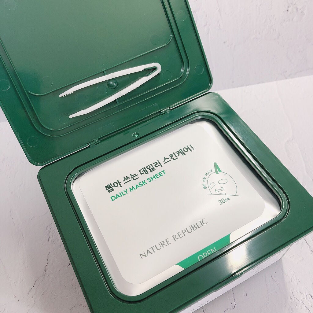 グリーンダーマCICA デイリーシートマスク/ネイチャーリパブリック/シートマスク・パックを使ったクチコミ(2枚目)