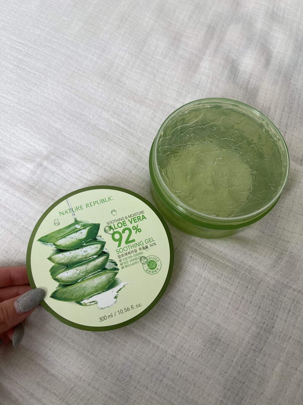 マイルド＆モイスチャーアロエジェル/ネイチャーリパブリック/ボディローションを使ったクチコミ（1枚目）