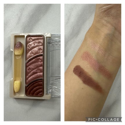 トーンアップアイシャドウ/CEZANNE/アイシャドウパレットを使ったクチコミ(3枚目)