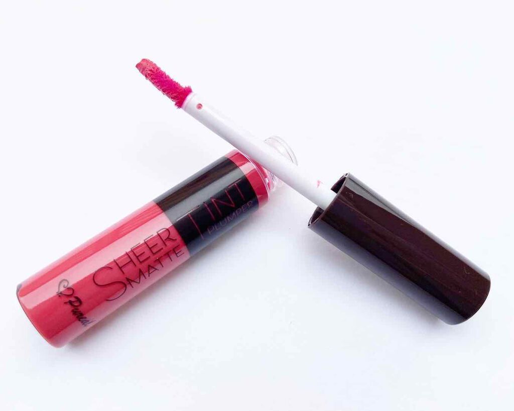 シアーマットティントプランパー 胸キュンピンク（PK）/ピュレア/リップティントを使ったクチコミ（2枚目）