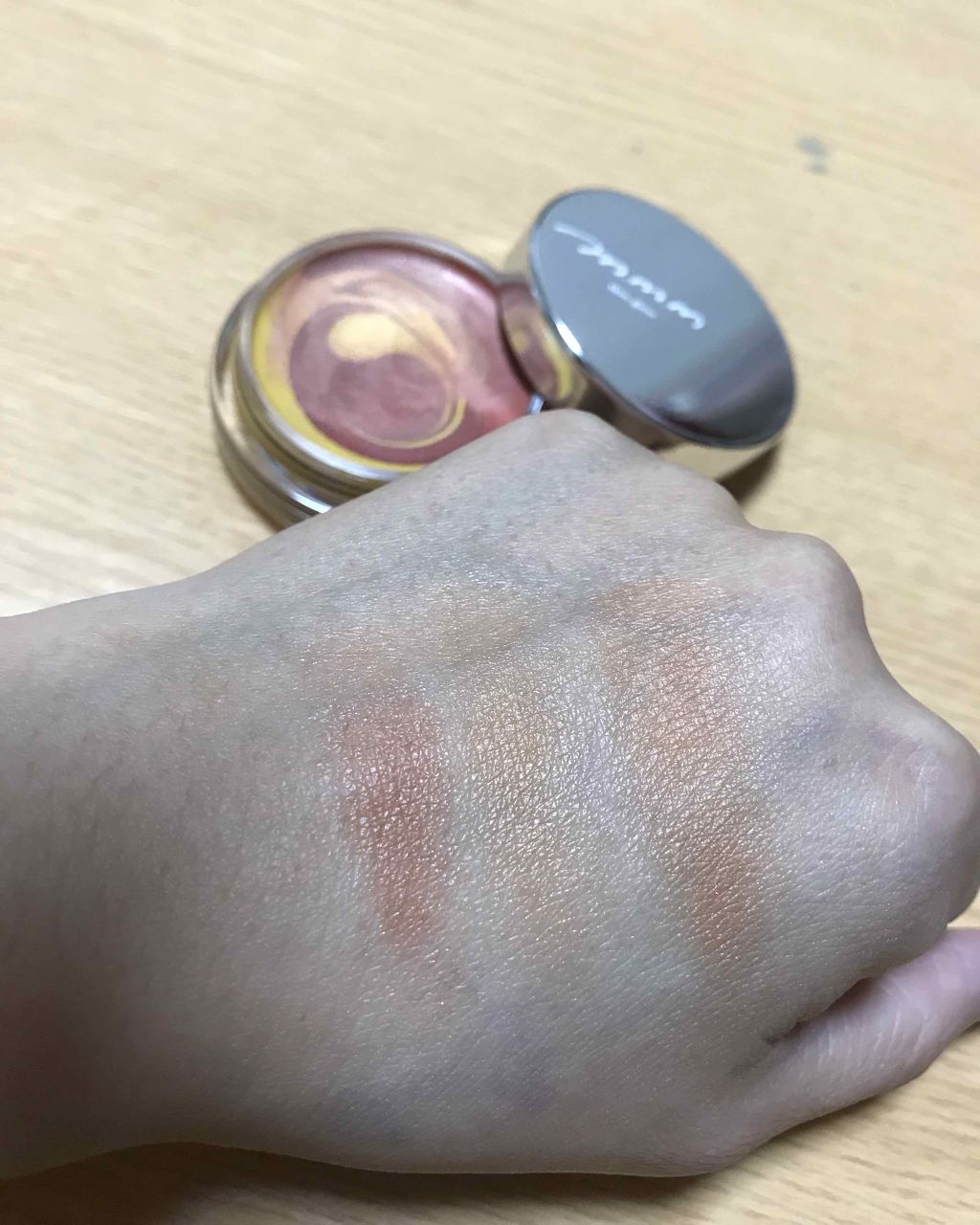 スキングロウ PS<ポップシマー>/m.m.m/ジェル・クリームチークを使ったクチコミ(3枚目)