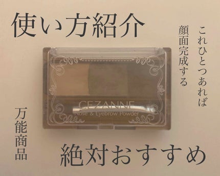 ノーズ&アイブロウパウダー/CEZANNE/パウダーアイブロウを使ったクチコミ(1枚目)