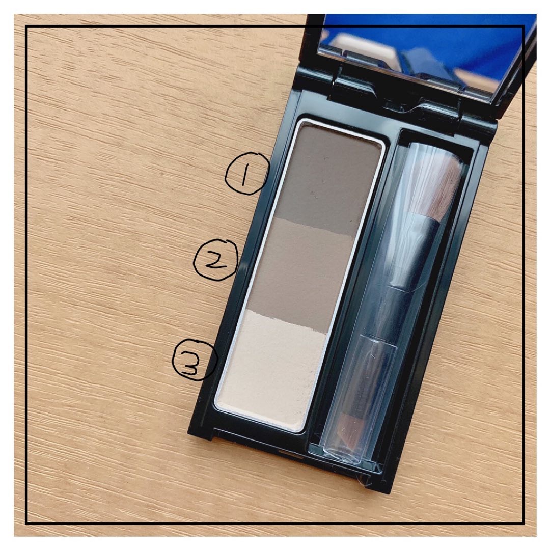 ケイト デザイニングアイブロウ3D/KATE/パウダーアイブロウを使ったクチコミ（2枚目）