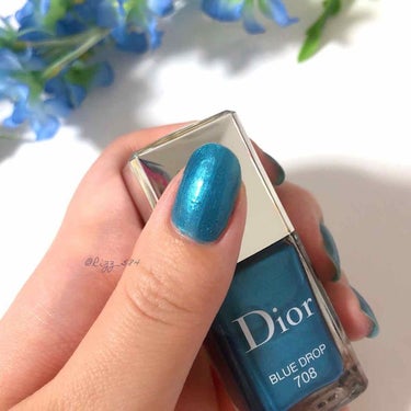 ディオール ヴェルニ 708 ブルー ドロップ（生産終了）/Dior/マニキュアを使ったクチコミ（2枚目）