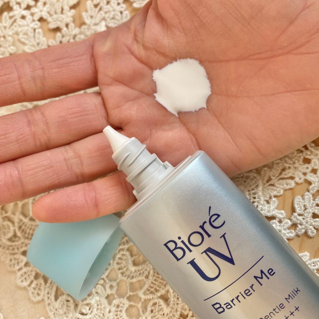 ビオレUV バリア・ミー ミネラルジェントルミルク/ビオレ/日焼け止めミルクを使ったクチコミ(3枚目)