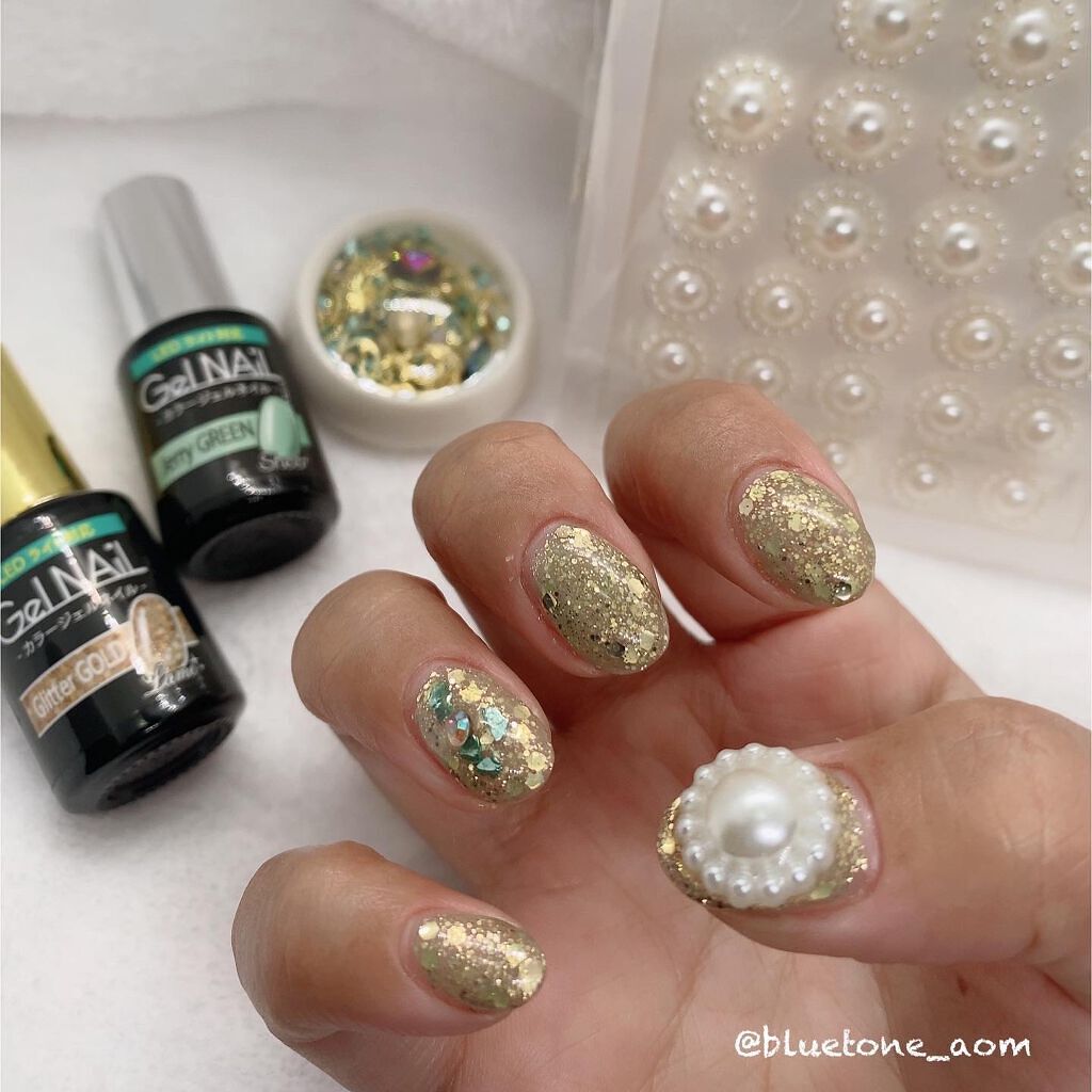 ジェルネイル(ライト対応)/セリア/ジェルネイルを使ったクチコミ(2枚目)