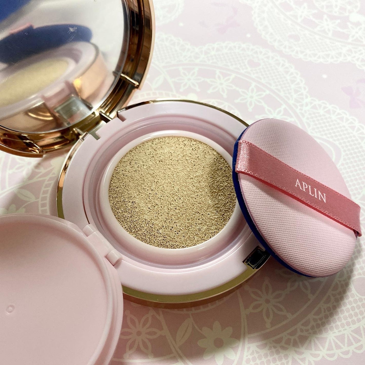 ピンクティーツリーカバークッション/APLIN/クッションファンデーションを使ったクチコミ(3枚目)