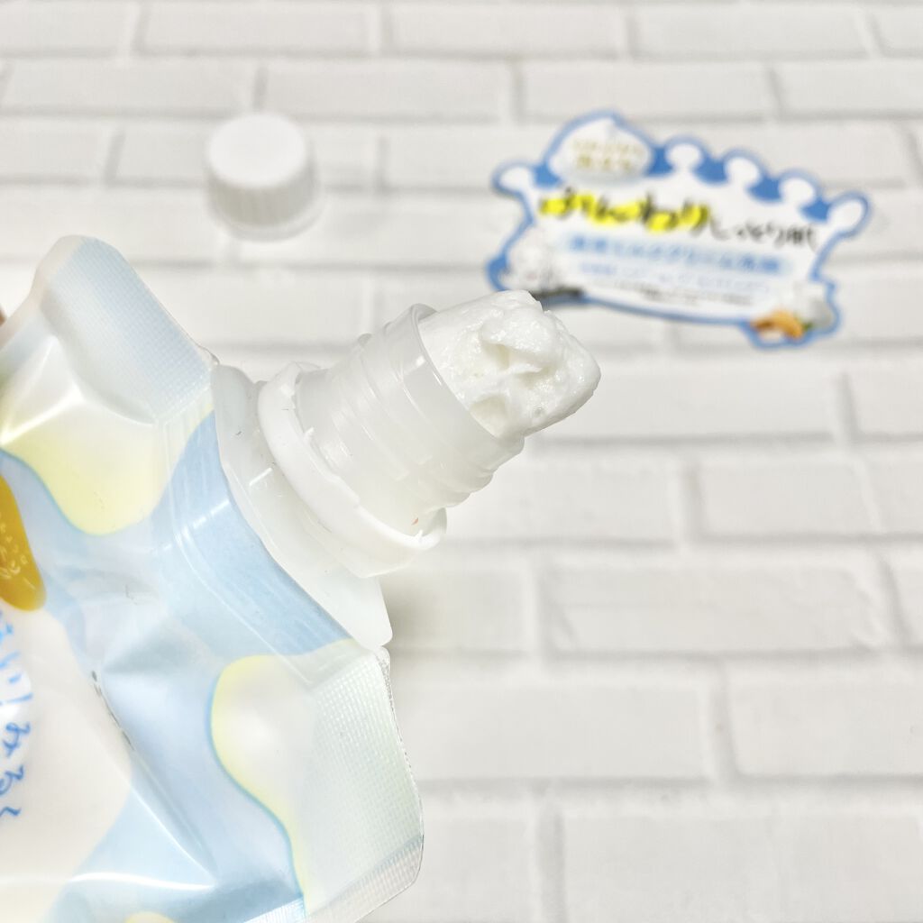 はい！みるく特濃 クリームウォッシュ/ロゼット/洗顔フォームを使ったクチコミ（2枚目）