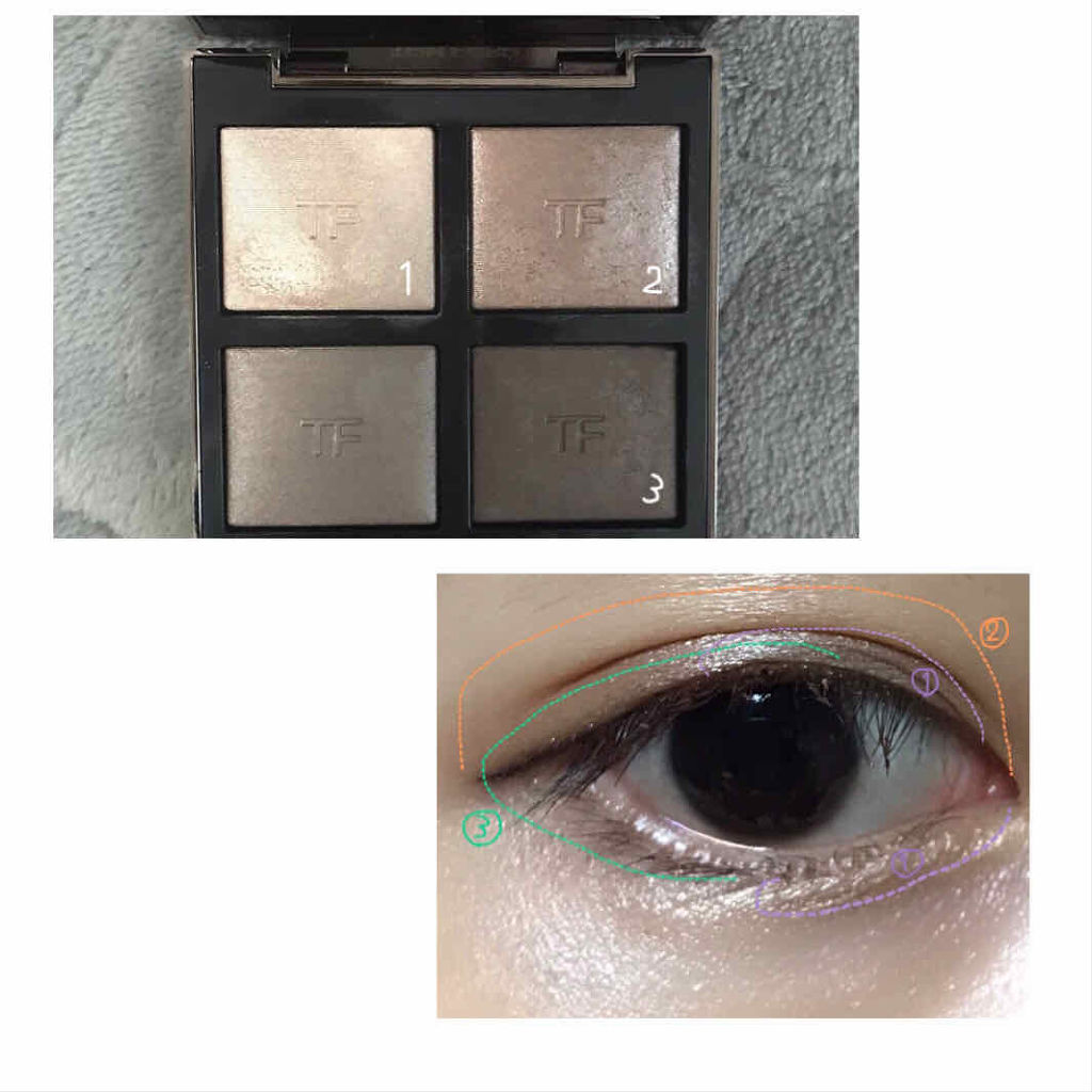 アイ カラー クォード/TOM FORD BEAUTY/アイシャドウパレットを使ったクチコミ（2枚目）
