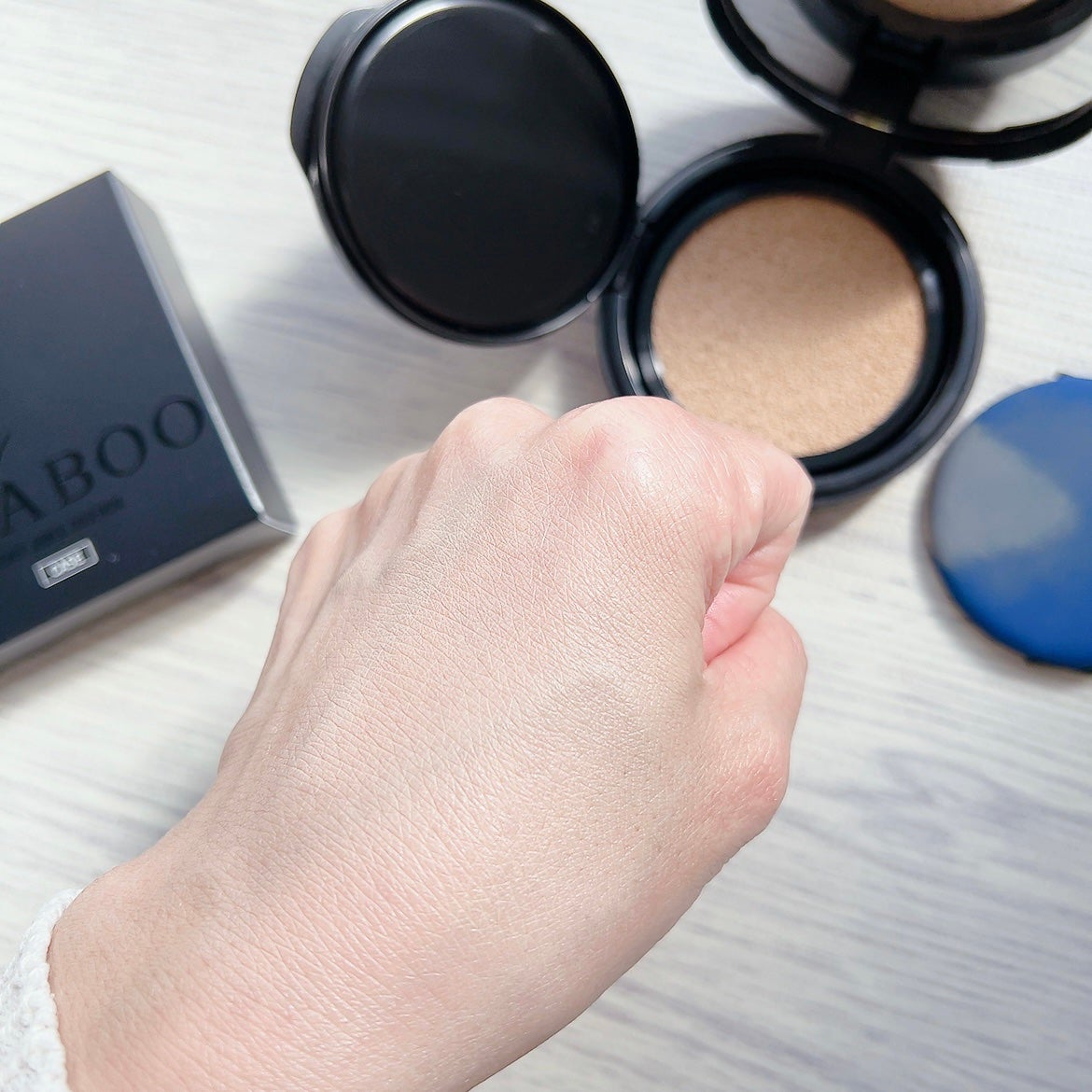 ベルベットジュエルクッション/BIVABOO/クッションファンデーションを使ったクチコミ(4枚目)