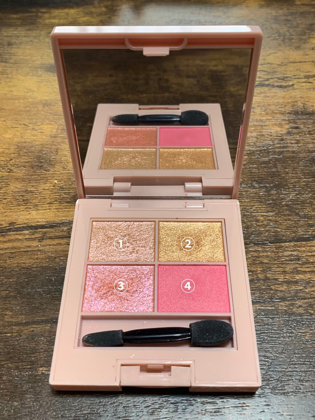 イロアソビ 4色アイパレット/iroasobi/アイシャドウパレットを使ったクチコミ(2枚目)