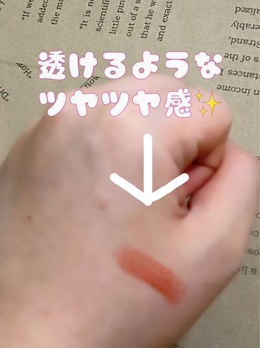 ETUDE グリッタースノー　パウダーヴェールリップトークのクチコミ「透けツヤリップに❣️エチュードハウス　グリッタースノー　パウダーヴェールリップトーク　BE10.....」（3枚目）