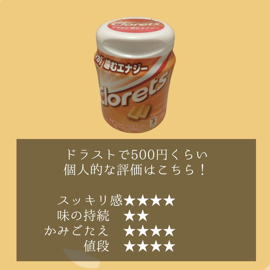 くうたろ on LIPS 「ダイエッターくうたろのお供🐶マカ配合!!元気になれそうなガム✨..」(2枚目)