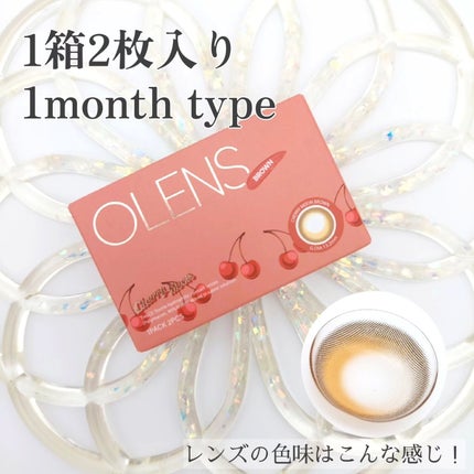 Cherry moon 1Month/OLENS/カラーコンタクトレンズを使ったクチコミ(4枚目)