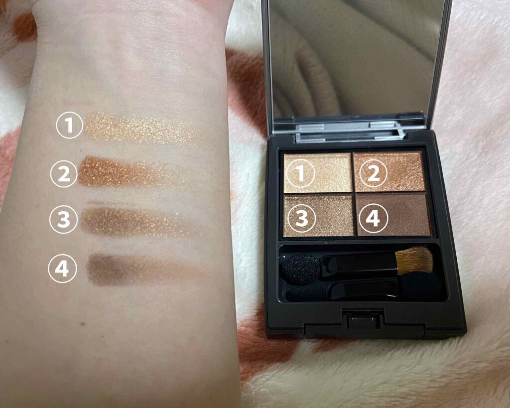 パレットアイシャドウ/&be/アイシャドウパレットを使ったクチコミ(2枚目)