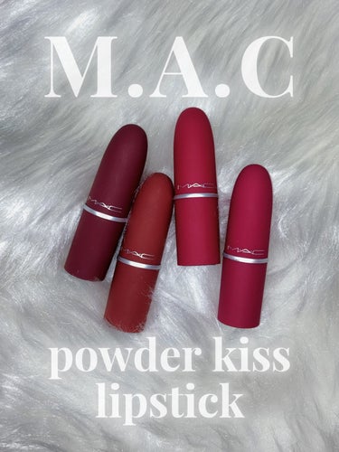 M・A・C パウダーキス リップスティックのクチコミ「＼色持ち最強ふわふわマットリップ💄／

🌑　🌒　🌓　🌔　🌕　🌖　🌗　🌘　🌑


マックのリップ.....」（1枚目）