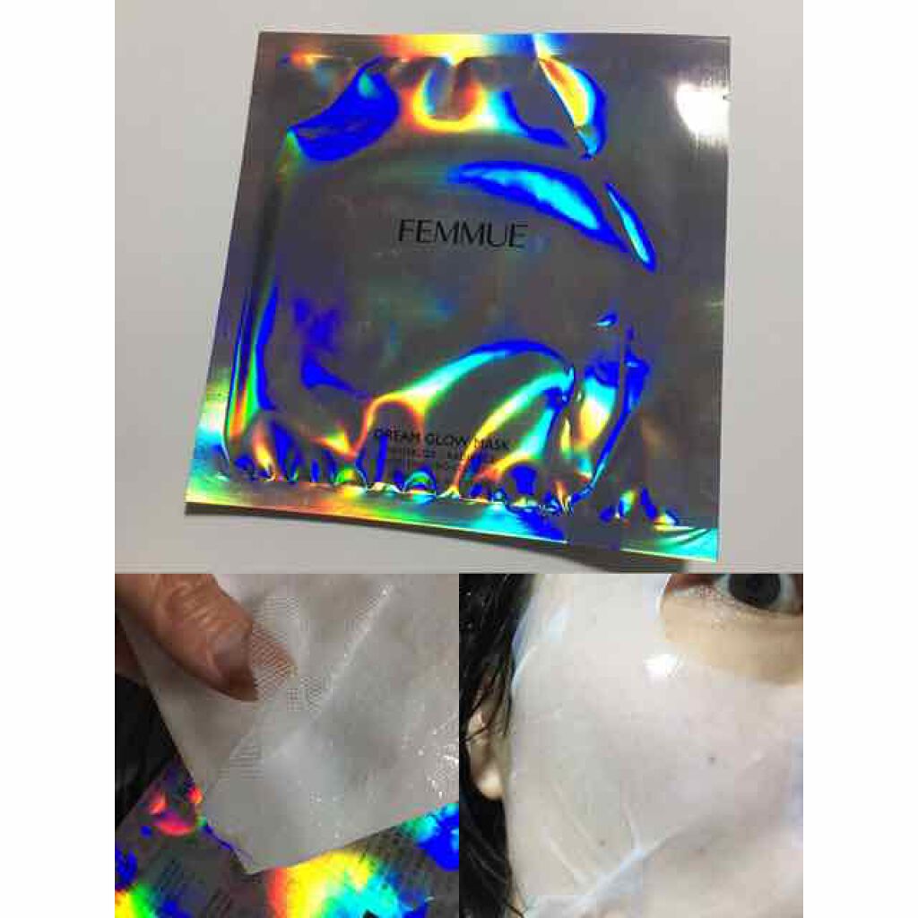 ドリームグロウマスク RR(透明感・キメ)/FEMMUE/シートマスク・パックを使ったクチコミ(1枚目)