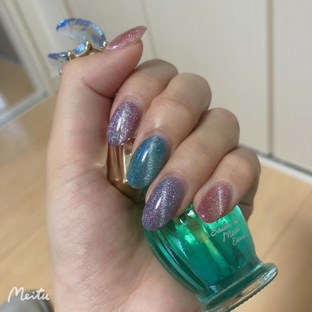 JIN.B IVY マーメイド 6種 (フラッシュ 磁石ジェル) /グラシア/ジェルネイルを使ったクチコミ（3枚目）