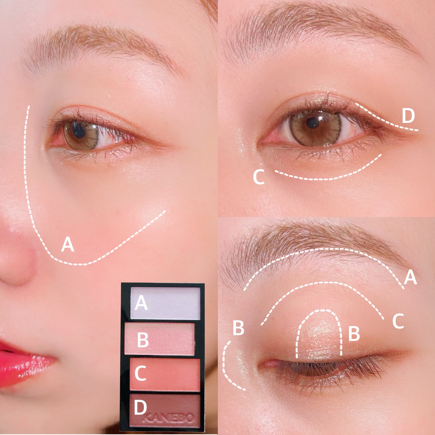 カラードシャドウ/KANEBO/アイシャドウパレットを使ったクチコミ(2枚目)