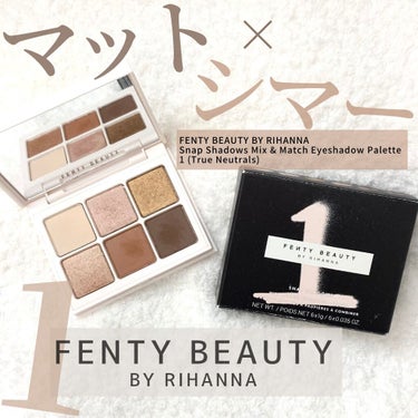 Snap shadows mix & match eyeshadow palette/FENTY BEAUTY BY RIHANNA/パウダーアイシャドウを使ったクチコミ（1枚目）