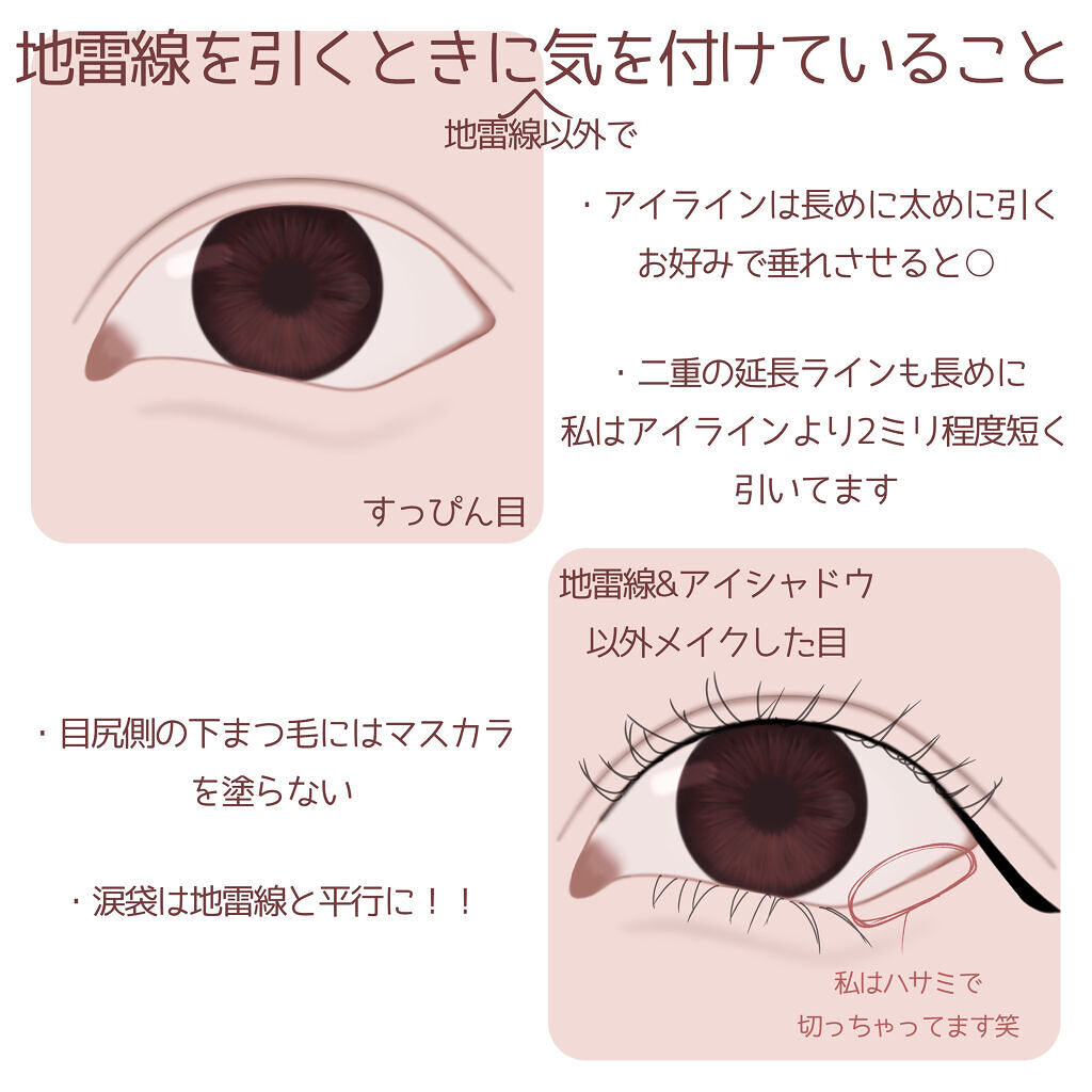 クリーミータッチライナー キャンメイクを使ったアイラインの引き方 レビュー 地雷線の引き方 はじめまして By める アトピー肌 10代後半 Lips
