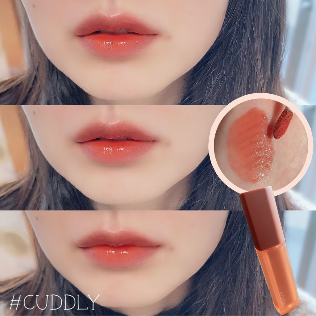 ホリカホリカ ハートクラッシュグローティントエアー 07 ハッシュ/HOLIKA HOLIKA/リップティントを使ったクチコミ（3枚目）