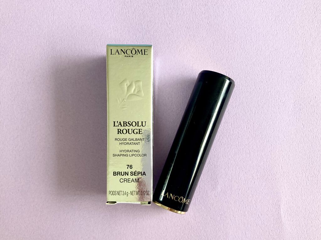 ラプソリュ ルージュ C76 ブラン セピア/LANCOME/口紅を使ったクチコミ（2枚目）