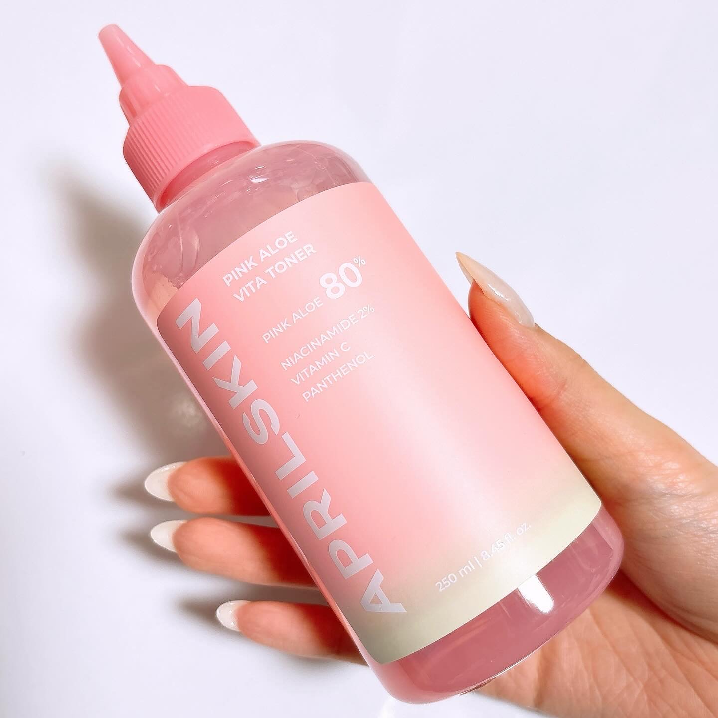 ピンクアロエビタトナー/APRILSKIN/化粧水を使ったクチコミ（3枚目）