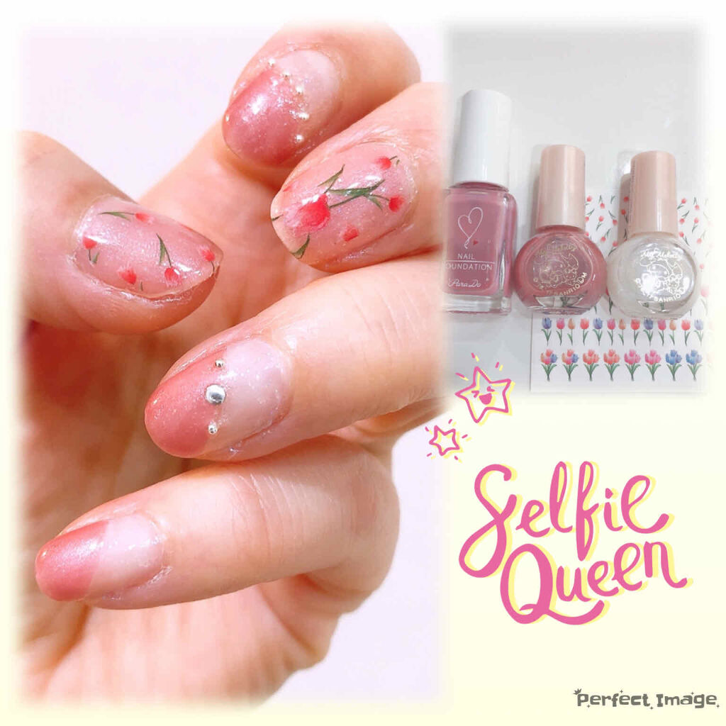 しずくネイルシール/キャンドゥ/ネイルシールを使ったクチコミ（1枚目）