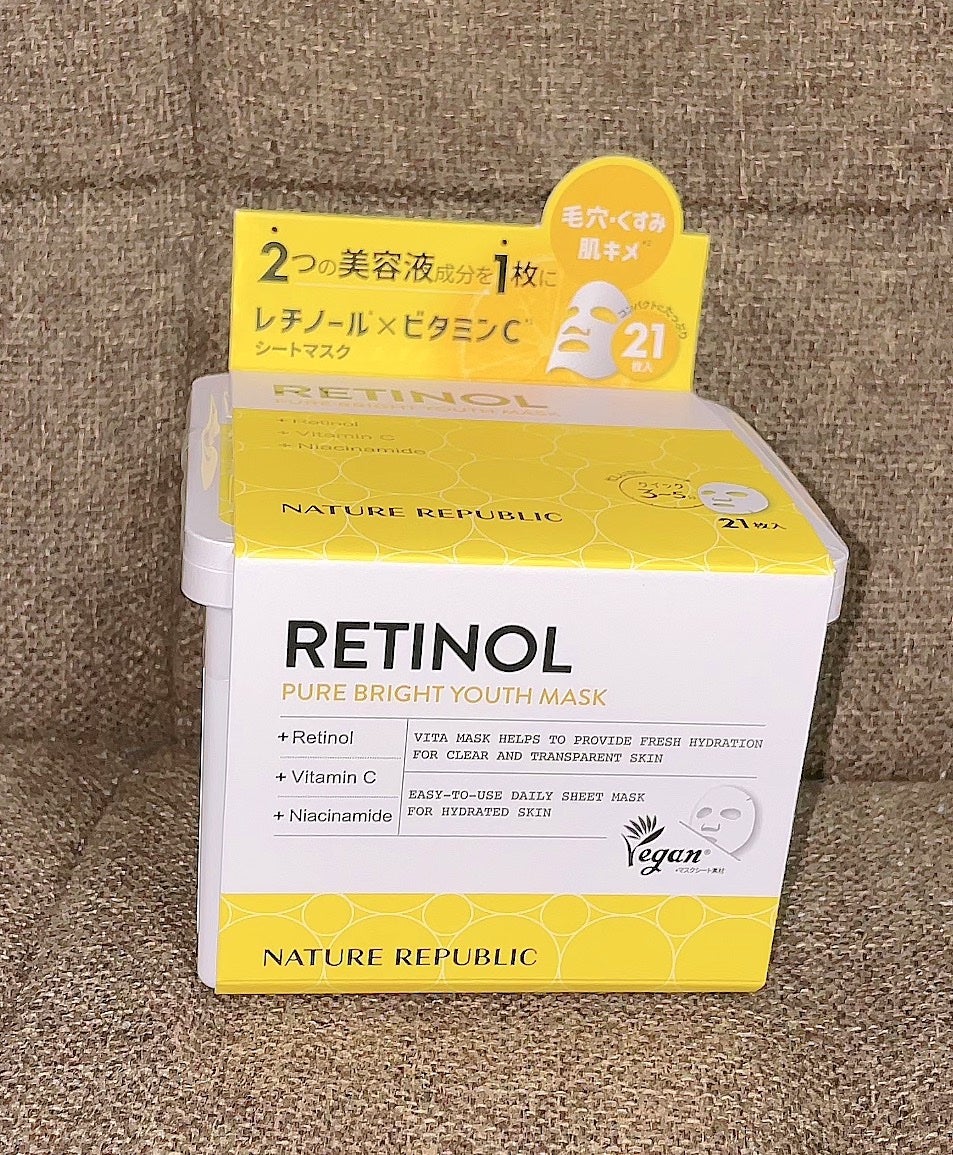 キューブマスク レチノール/ネイチャーリパブリック/シートマスク・パックを使ったクチコミ(1枚目)