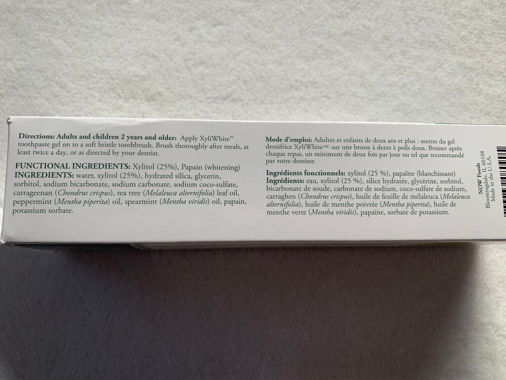 XyliWhite Toothpaste Gel Refreshmint/Now Foods/歯磨き粉を使ったクチコミ(3枚目)