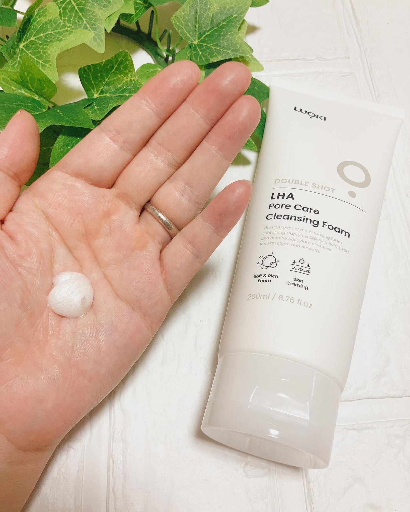 ダブルショットLHA毛穴ケアクレンジングフォーム /LUOKI/クレンジングクリームを使ったクチコミ(2枚目)