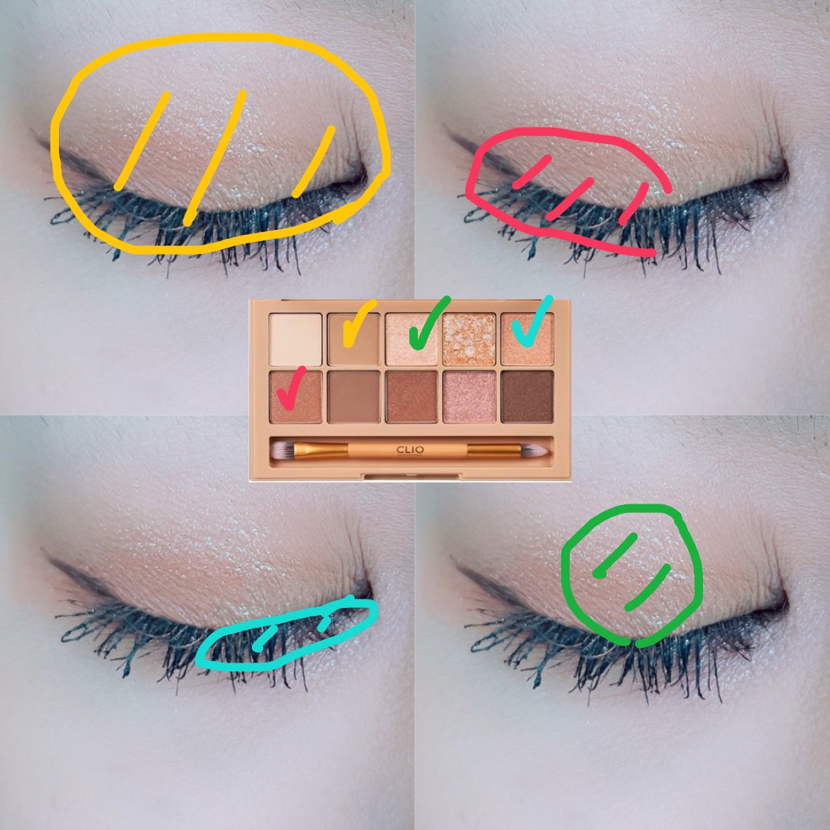 プロ アイ パレット/CLIO/アイシャドウパレットを使ったクチコミ（2枚目）