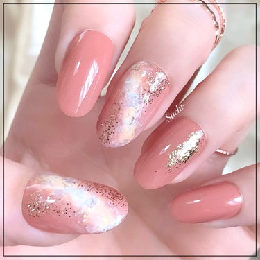 pa nail collective pa ワンダーネイル 2ステップセットのクチコミ「ちゅるん♡美爪ピンク🩷

やり方は画像を参考にしていただければと思います♡
ホワイトをぼかす時.....」（2枚目）