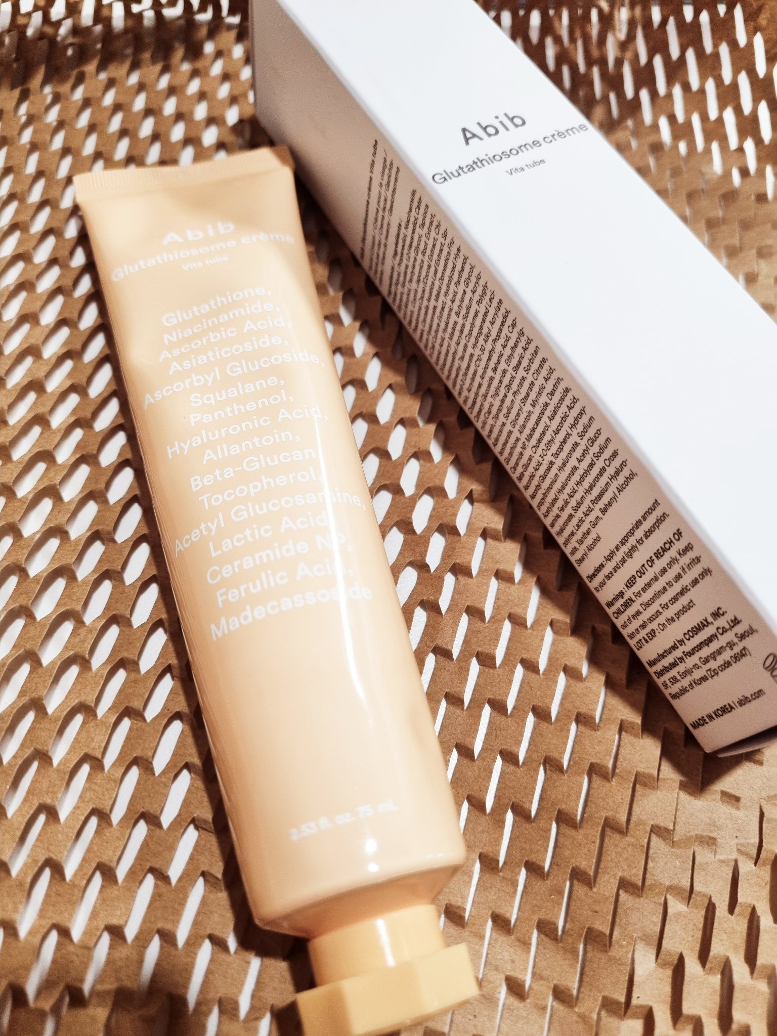 アビブ　グルタチオンソームクリームビタチューブ/Abib /フェイスクリームを使ったクチコミ（1枚目）
