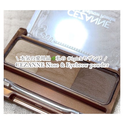 ノーズ&アイブロウパウダー/CEZANNE/パウダーアイブロウを使ったクチコミ(1枚目)