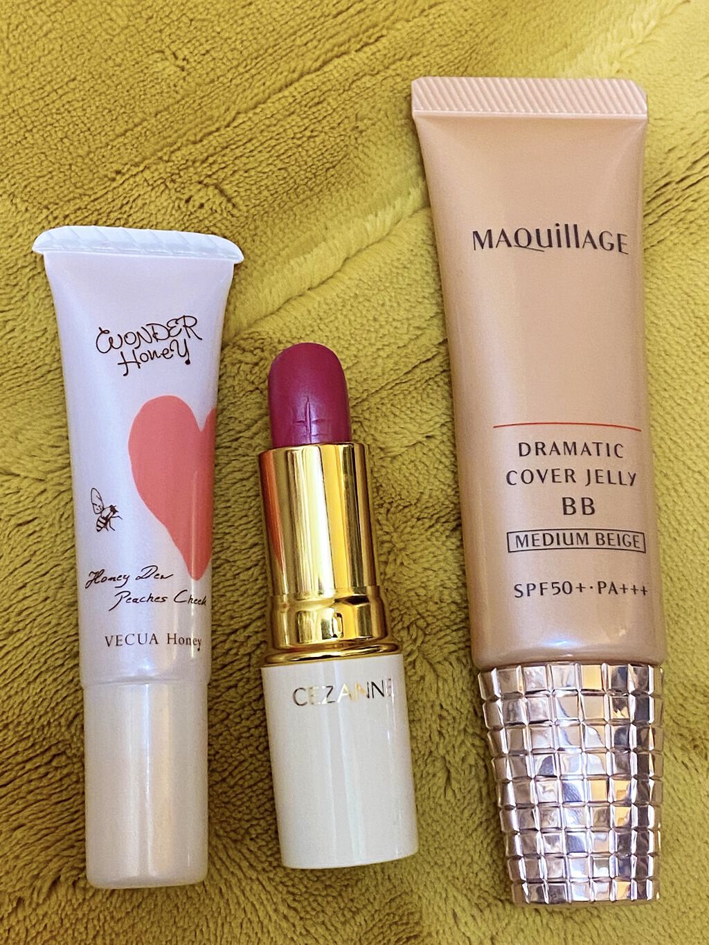 ワンダーハニー ピーチーズチーク /VECUA Honey/リキッドチークを使ったクチコミ（1枚目）