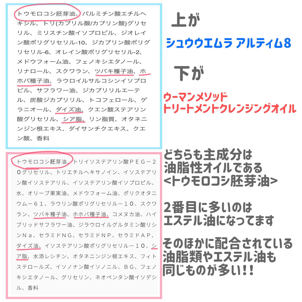 トリートメントクレンジングオイル/Ｗ/M AAA/オイルクレンジングを使ったクチコミ（3枚目）