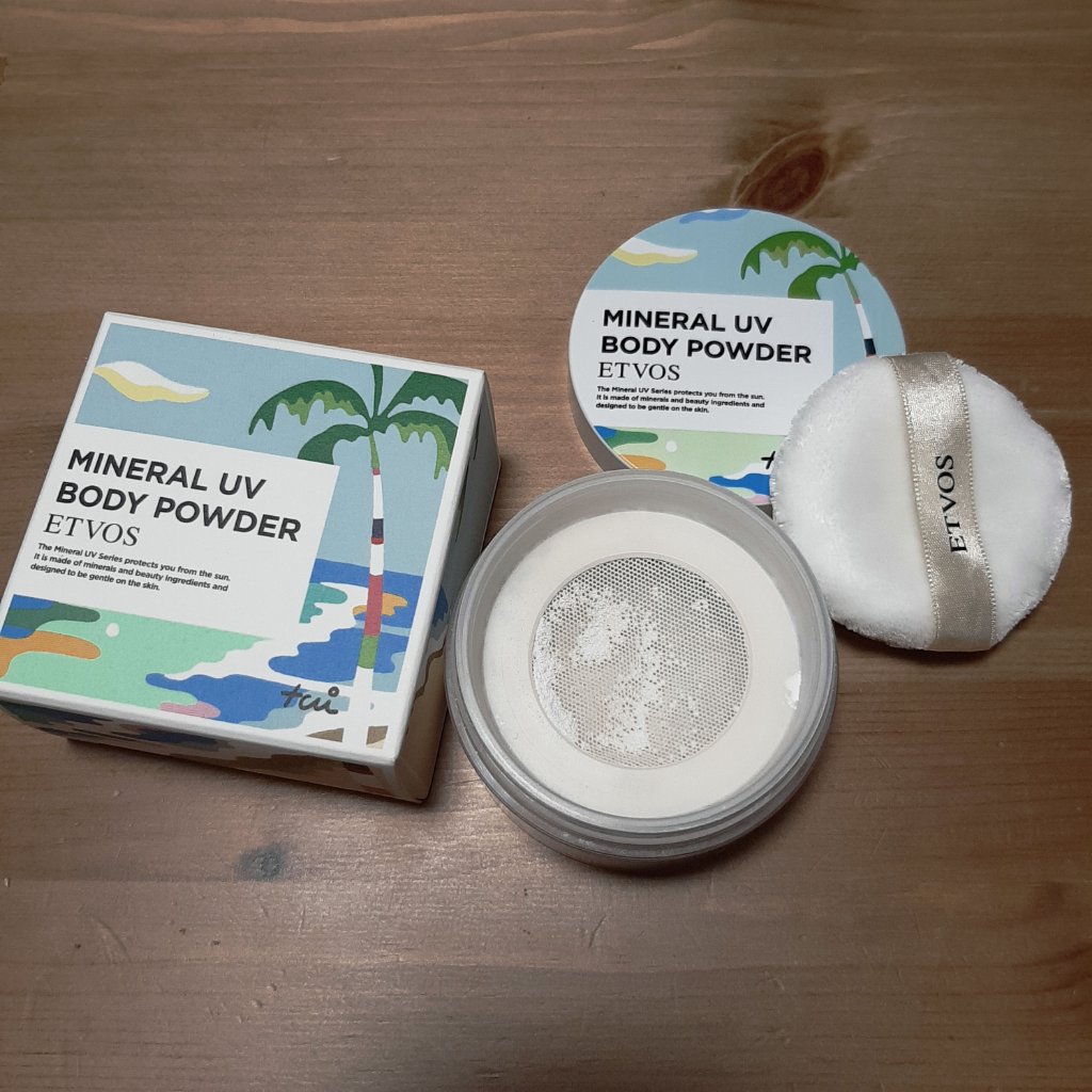 ミネラルUVボディパウダー/エトヴォス/ボディパウダーを使ったクチコミ（1枚目）