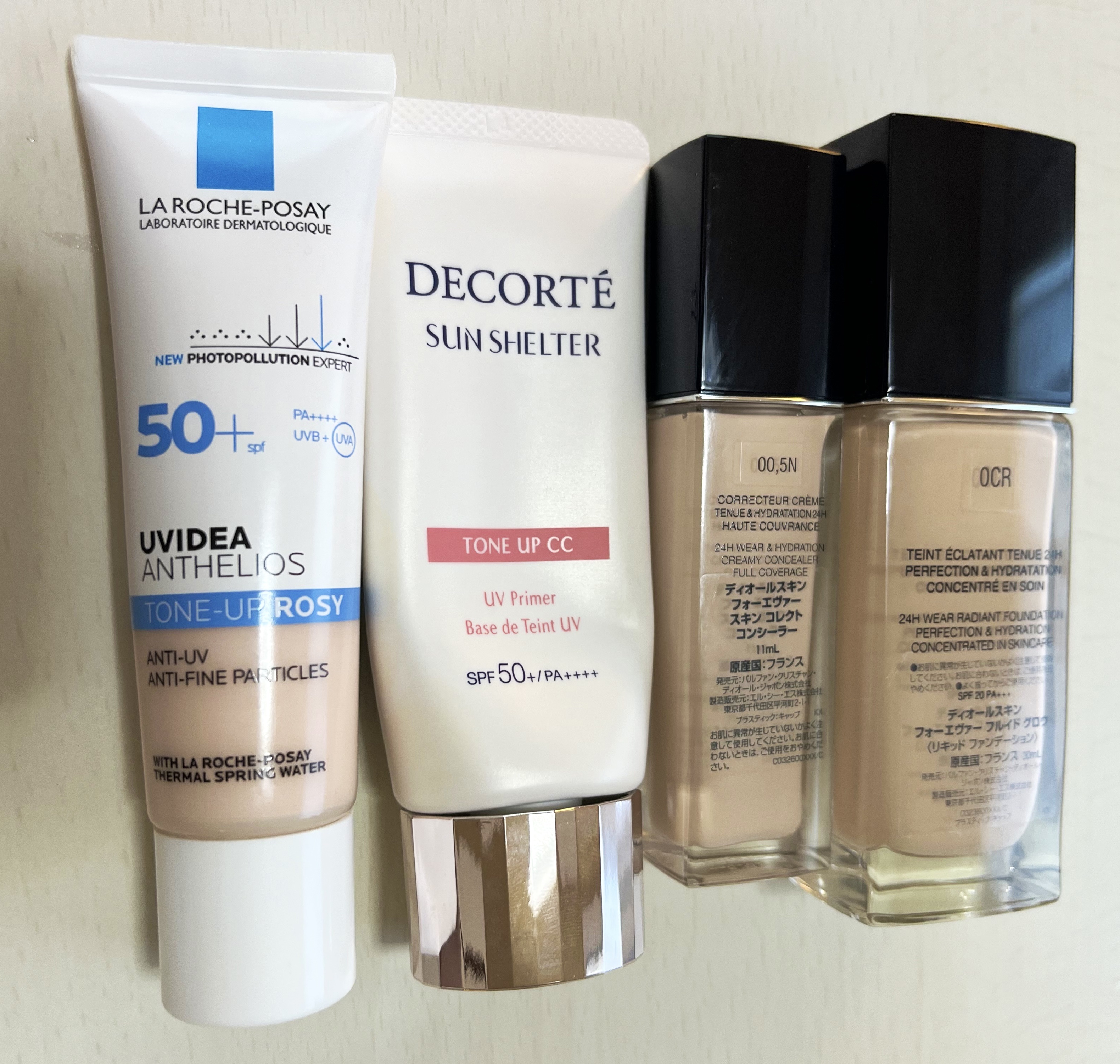 ラ ロッシュ ポゼ・Dior・DECORTÉのベースメイクを使った口コミ