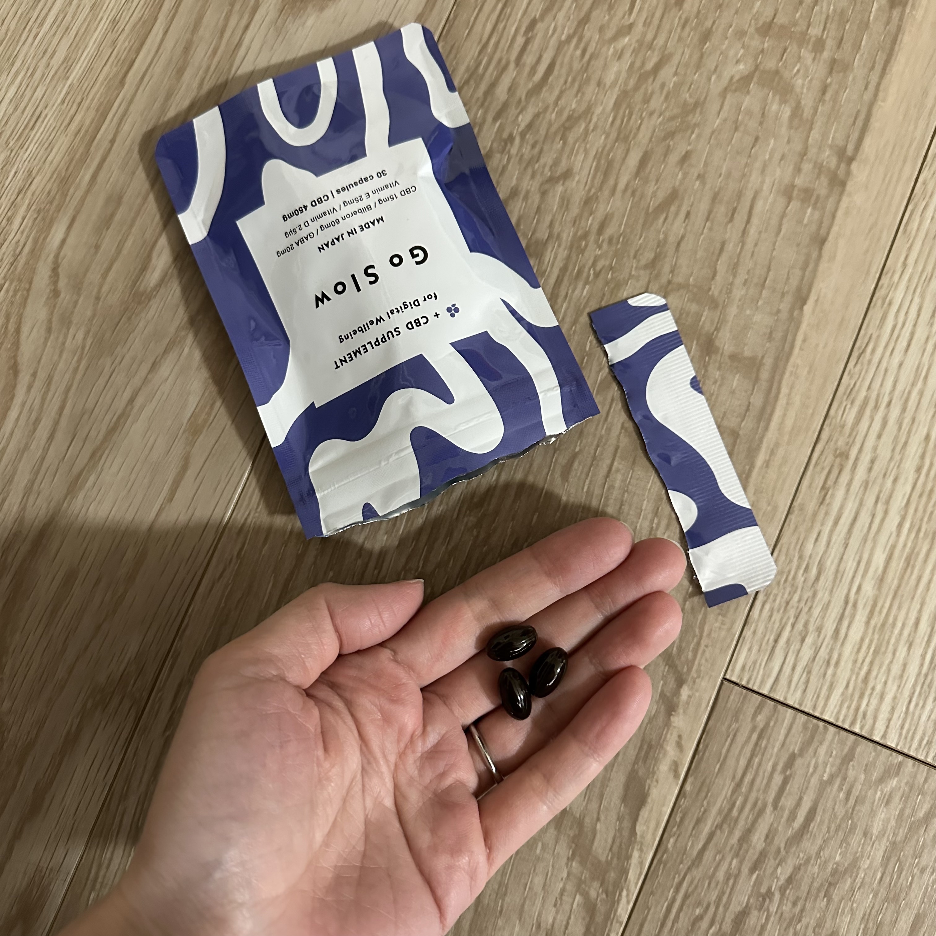 CBDサプリメント for デジタルウェルビーイング/Go Slow/健康サプリメントを使ったクチコミ（3枚目）