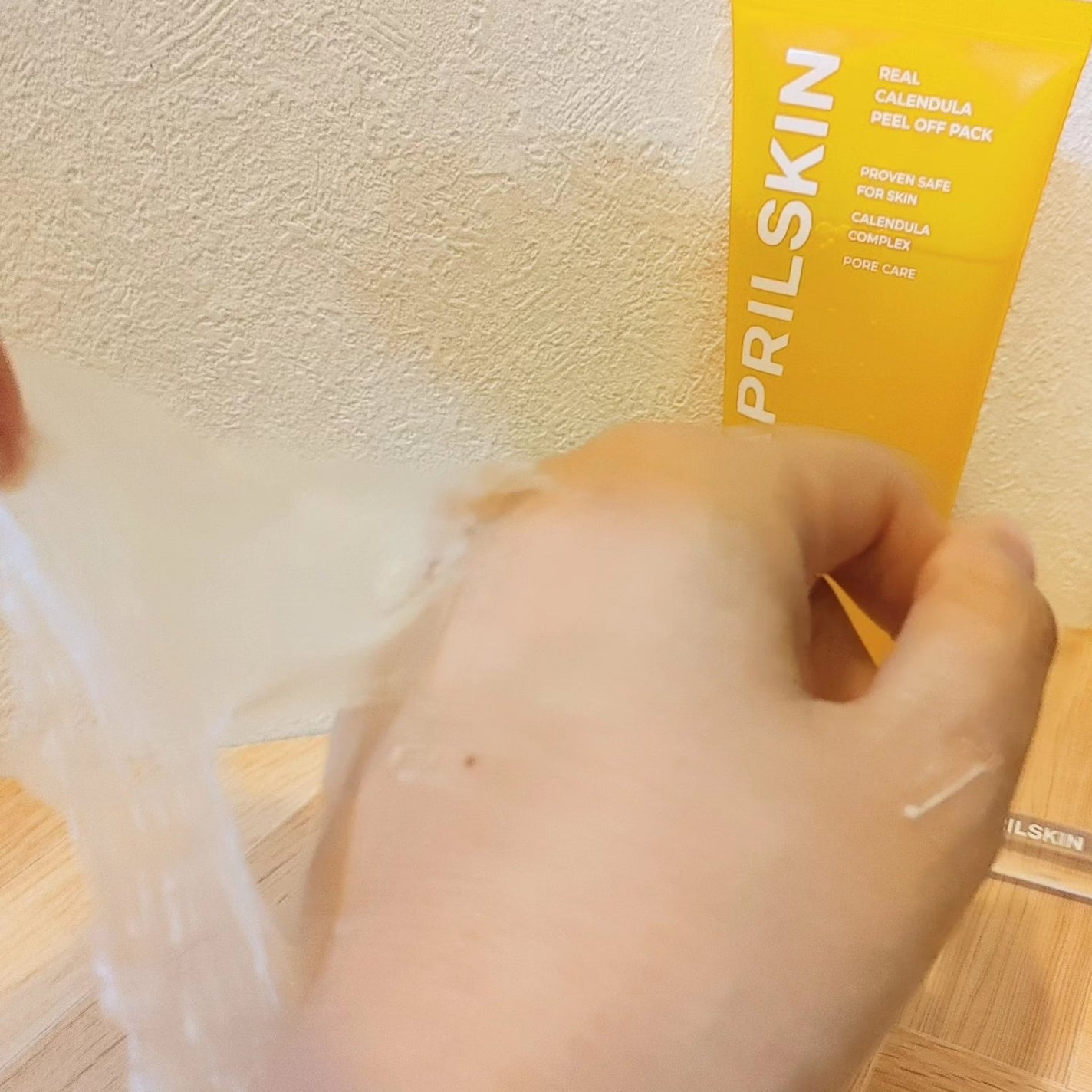 リアルカレンデュラピールオフパック/APRILSKIN/ピーリングを使ったクチコミ(6枚目)