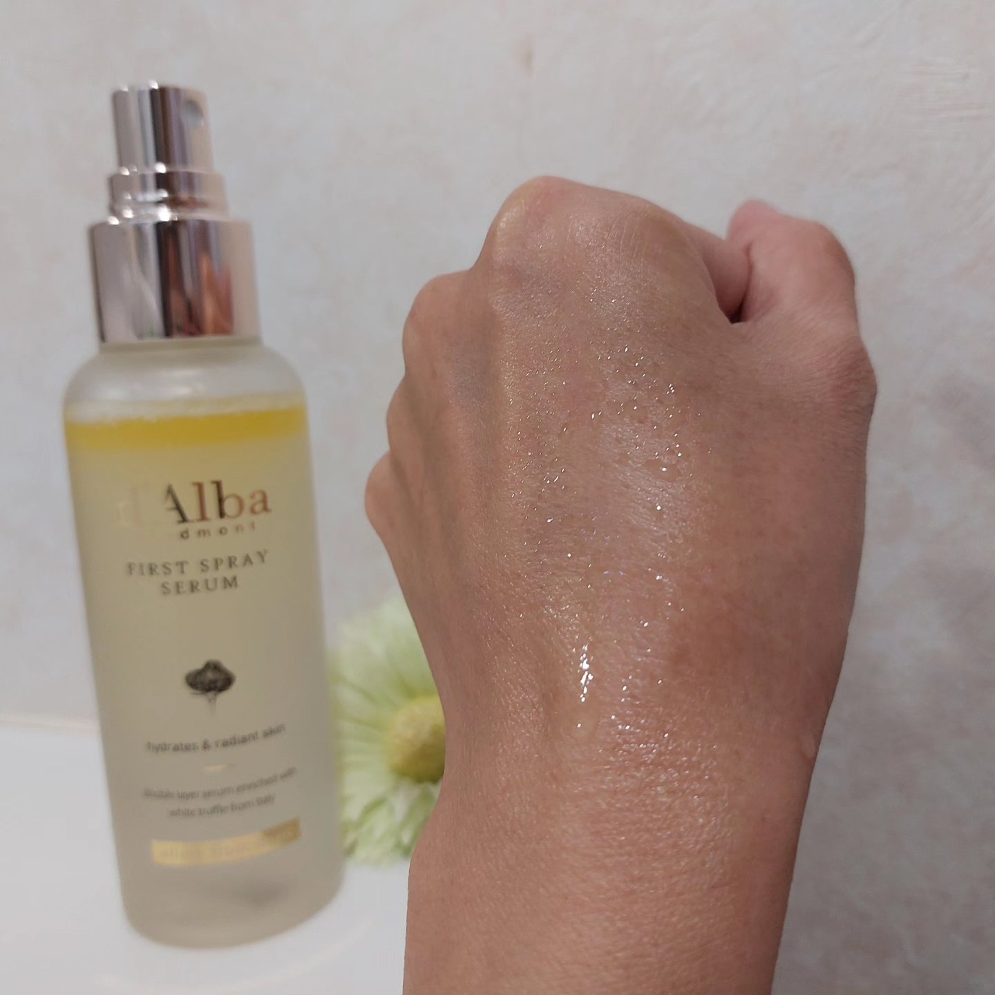 ダルバ ホワイトトリュフファーストスプレーセラム/ダルバ/ミスト状化粧水を使ったクチコミ（3枚目）