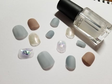 クリアネイルチップ/セリア/ネイルチップ・パーツを使ったクチコミ(2枚目)